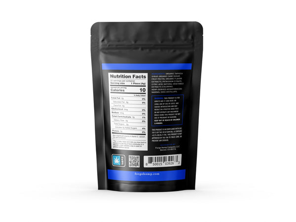 20-Piece HHC Gummies (400mg), Blue Razzberry