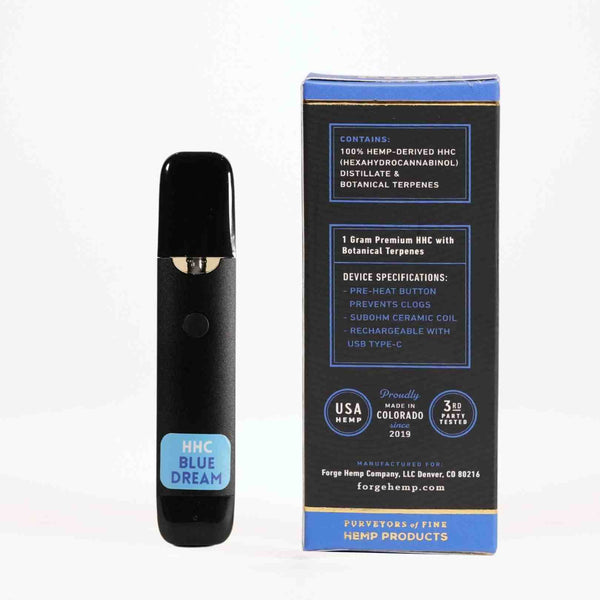 1g HHC Disposable & Rechargeable Cartridge with Blue Dream Botanical Terpenes