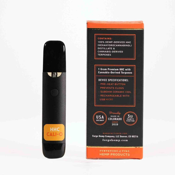 1g HHC Disposable & Rechargeable Cartridge with Cali-O Strain Terpenes