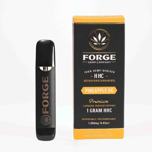 1g HHC Disposable / Rechargeable Cartridge with Pineapple OG Strain Terpenes