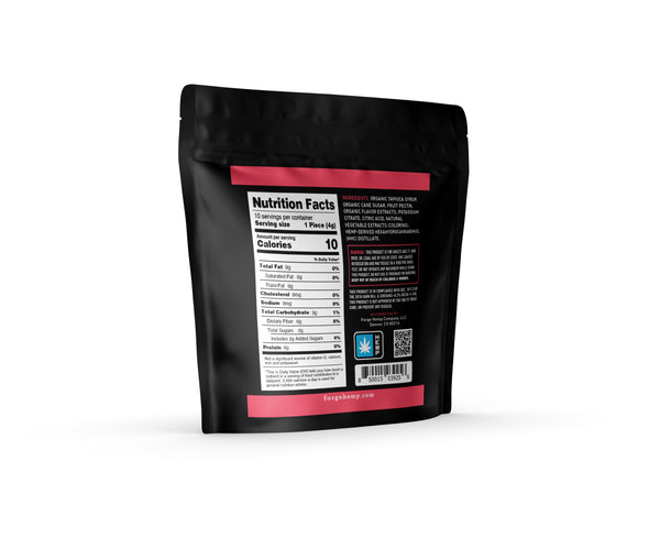 10-Piece HHC Gummies (400mg), Pomegranate Lemalade