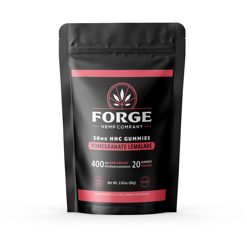 20-Piece HHC Gummies (400mg), Pomegranate Lemonade
