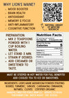 Directions for refreshing iced Lion's Mane Turmeric Chai made from Colorado-grown whole Lion's Mane mushrooms, organic turmeric, and traditional chai spices.