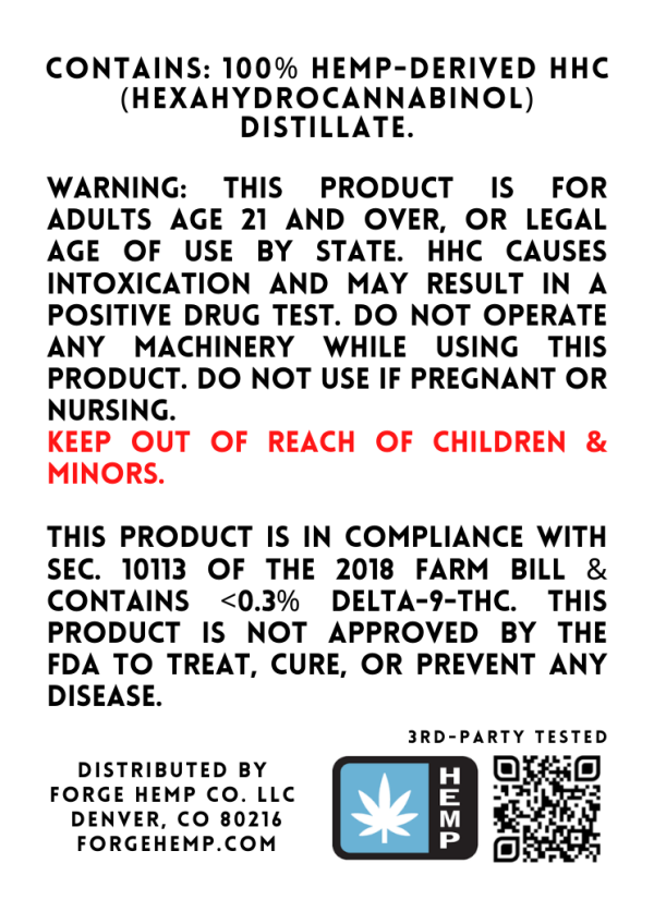 Pure HHC Product Description